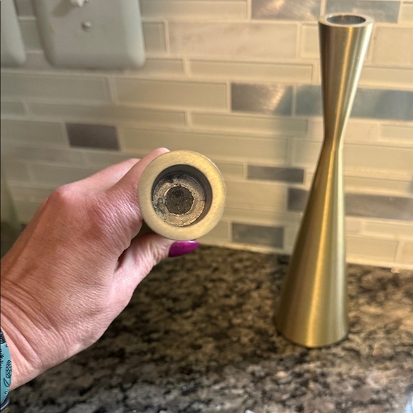 Beautiful Gold Taper Candle Holders - Picture 5 of 7